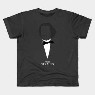 Josef Strauss - Minimalist Portrait Kids T-Shirt